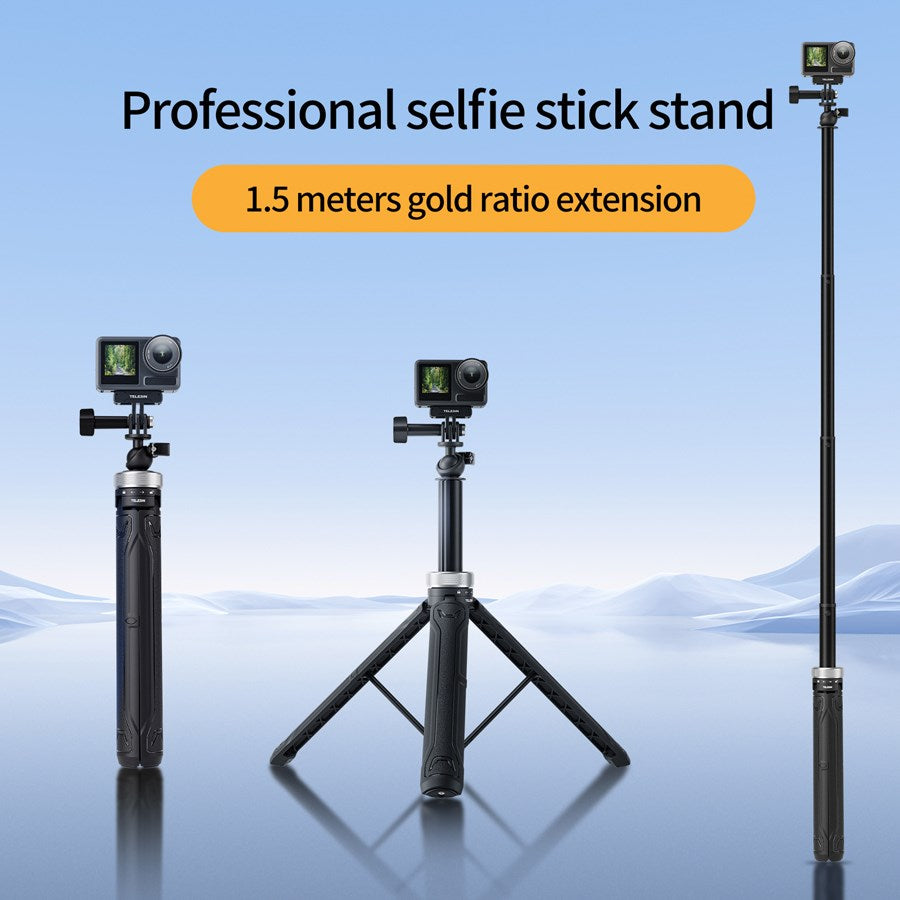 S1 TSS 01 Telesin Universal Tripod Selfie Stick For Action Cameras 4