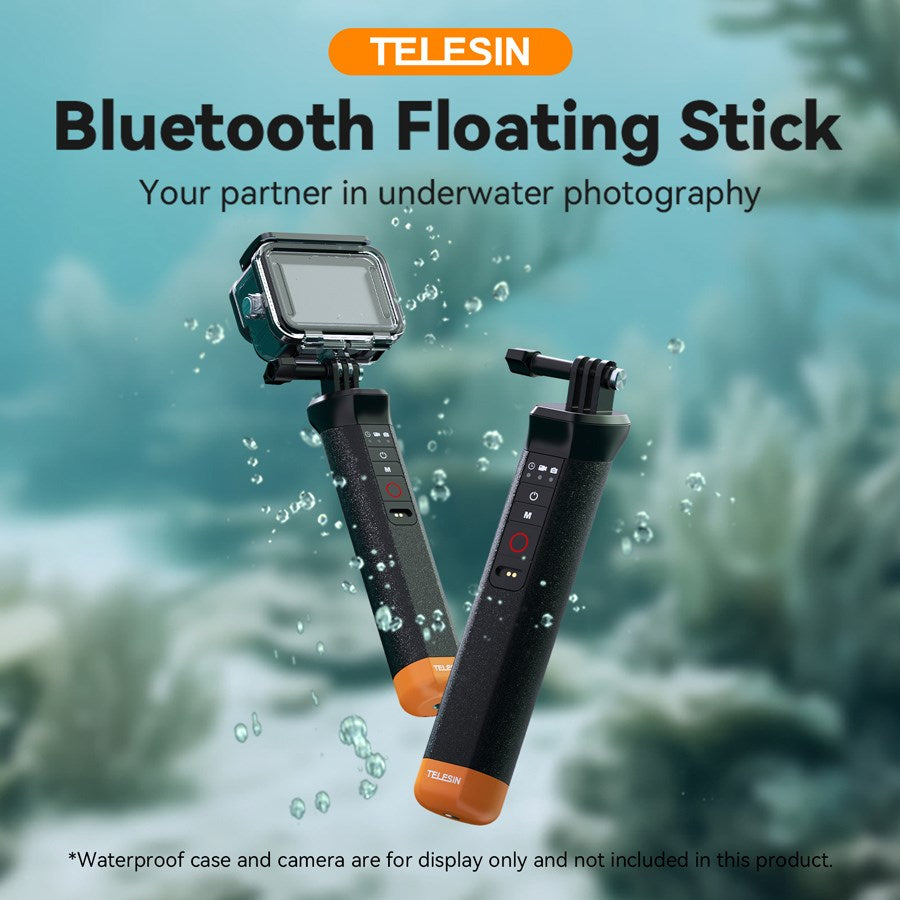 S4 FHG 01 TGP Telesin Floating Hand Grip With Remote Control For Hero 13 12 11 10 9 8 4