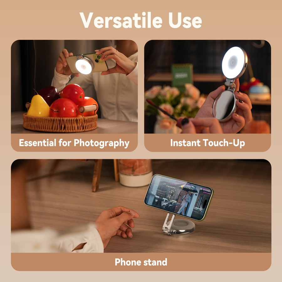 S5 BGD 01 Telesin Magnetic Beauty Fill Light For Phones 10