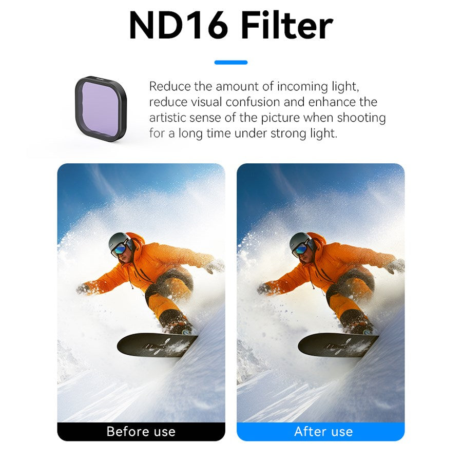 S5 FLT 13 TGP Telesin CPL+ND8 16 32 4 Pack Lens Filter Kit Set For Gopro Hero 13 8