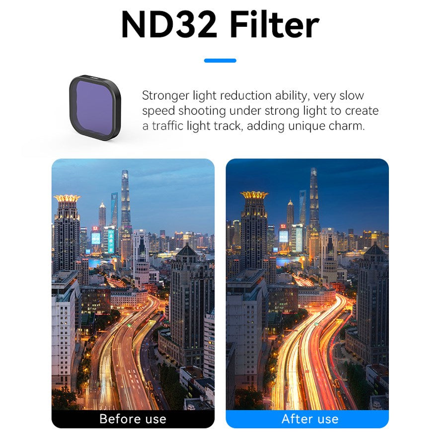 S5 FLT 13 TGP Telesin CPL+ND8 16 32 4 Pack Lens Filter Kit Set For Gopro Hero 13 9