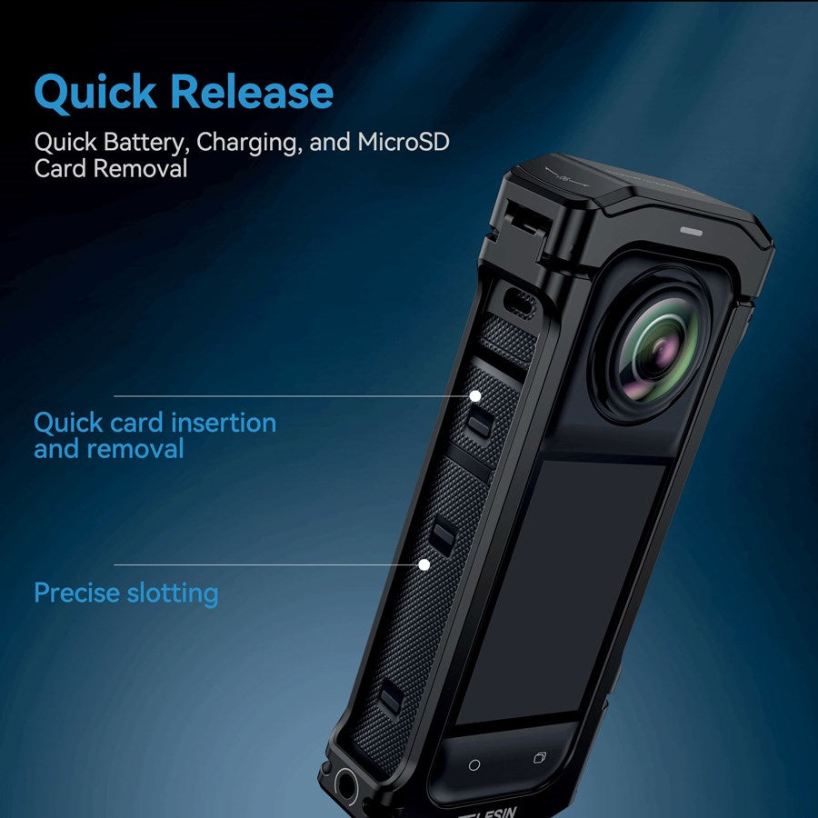 S6 FMS 12 TIS Telesin Metal Cage For Insta360 X4 3