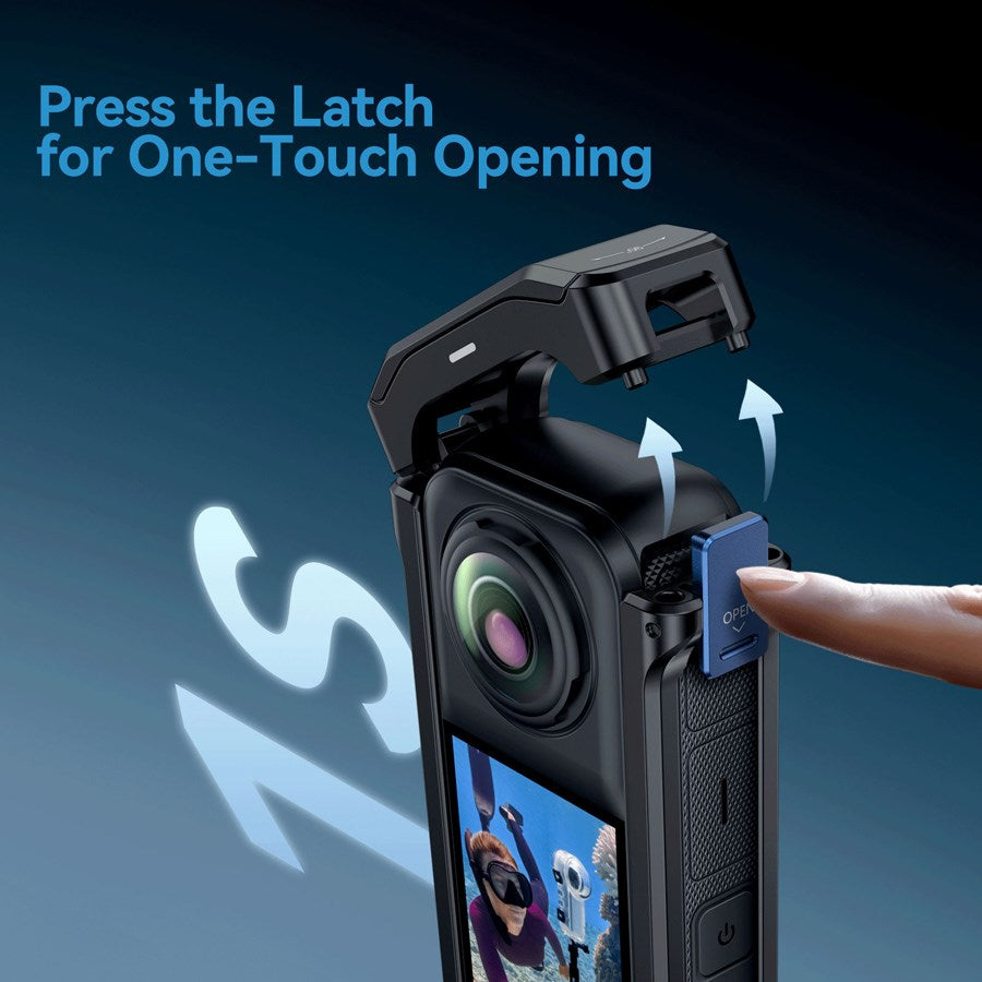 S6 FMS 12 TIS Telesin Metal Cage For Insta360 X4 9