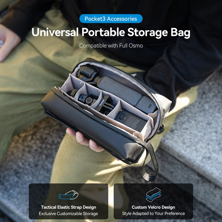 S6 PRC 08 TDJ Telesin Universal Portable Storage Bag For DJI Pocket3 5