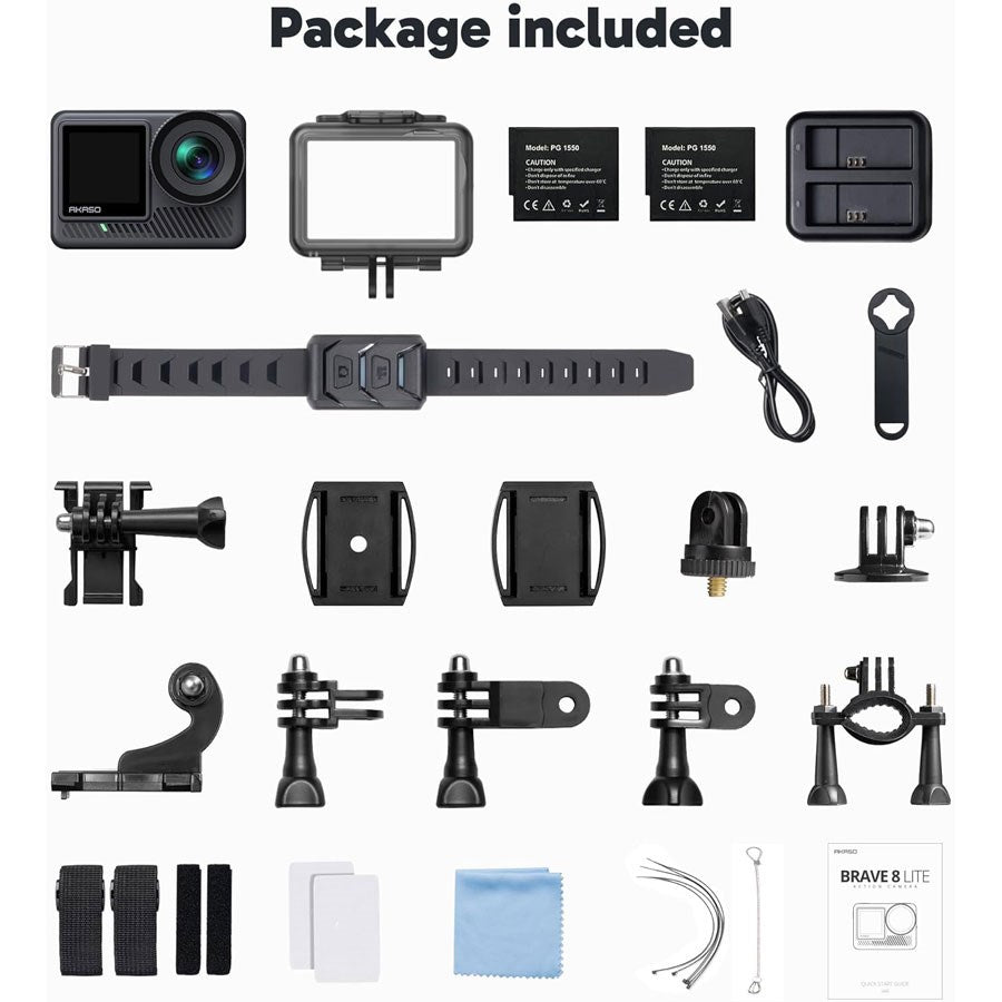 SYYA0005 GY Akaso Brave 8 Lite, 4K 60FPS Ultra HD Action Kamera 8