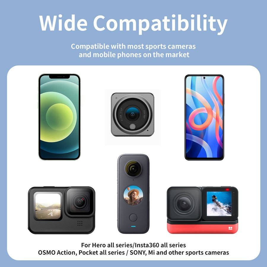 TE HNB 001 Telesin Grey Magnetic Neck Holder Mount For Action Camera Smartphones 6