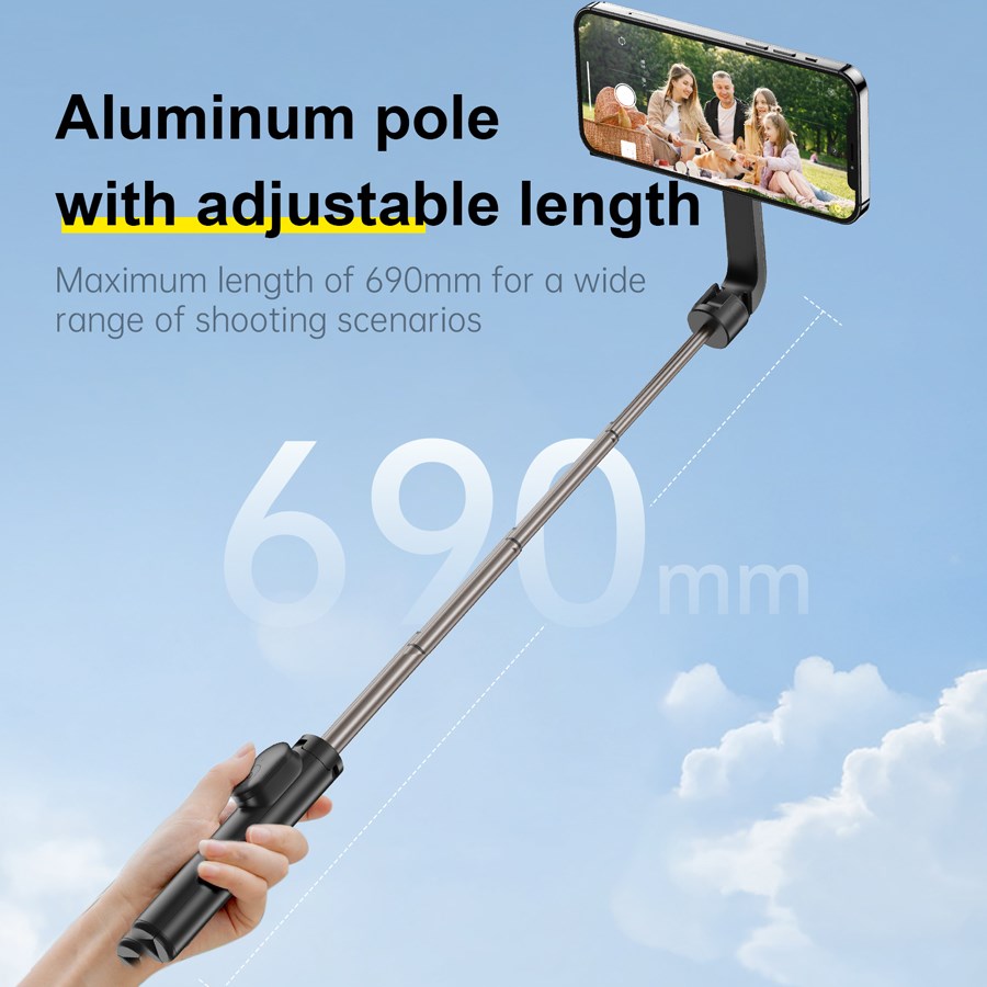 WS 22005 Telesin Mini Magnetic Selfie Stick For Phones 9