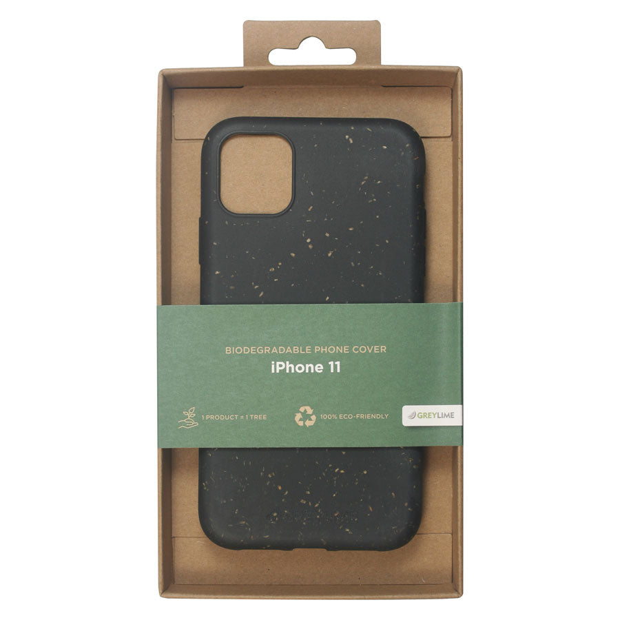 GreyLime iPhone 11 miljøvenligt cover, Sort