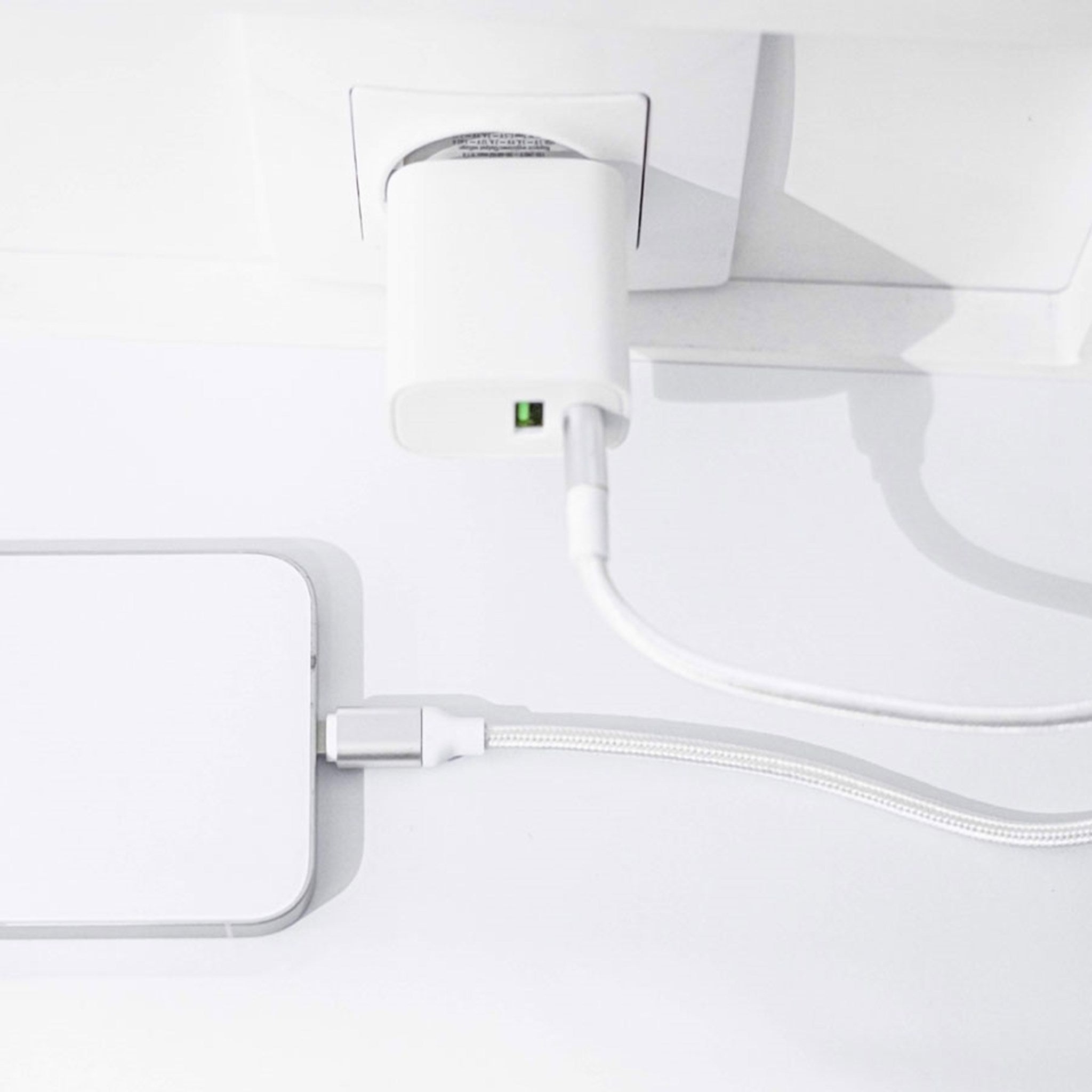 GSM113213 Forever LS 04 20W USB C PD & USB A QC Vægoplader, Hvid 03