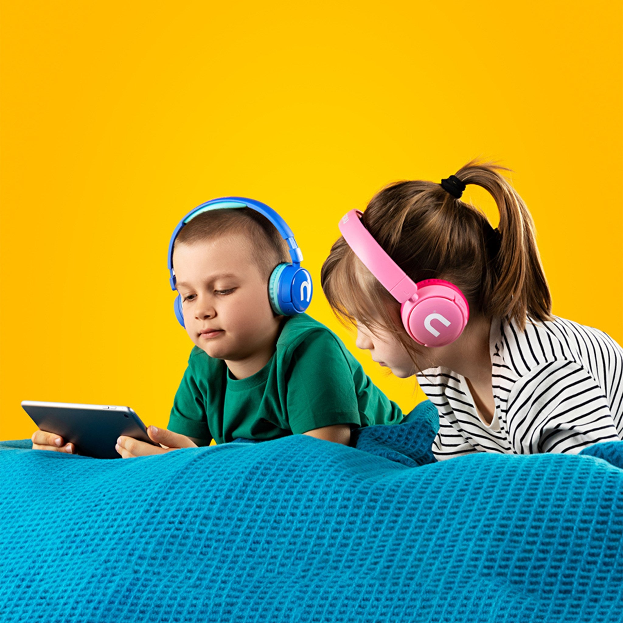Hive Kiddie Blue Niceboy Hive Kiddie Trådløse Headphones Til Børn, Blå 04