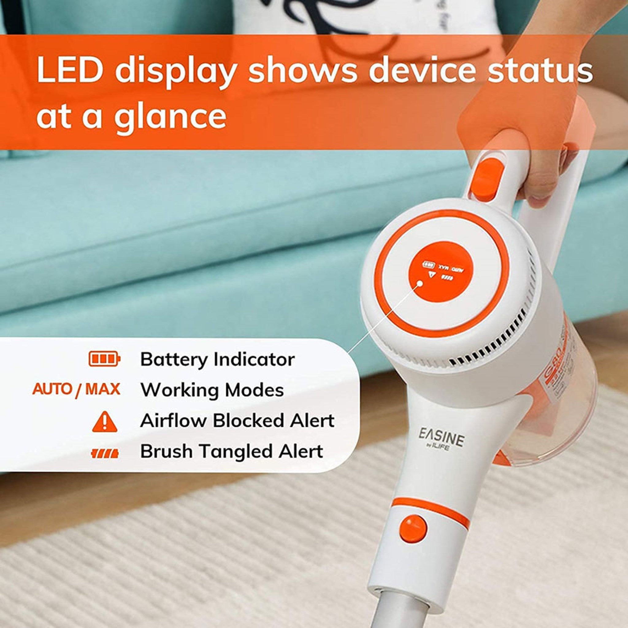 ILIFE G80 Ledningsfri Støvsuger 4