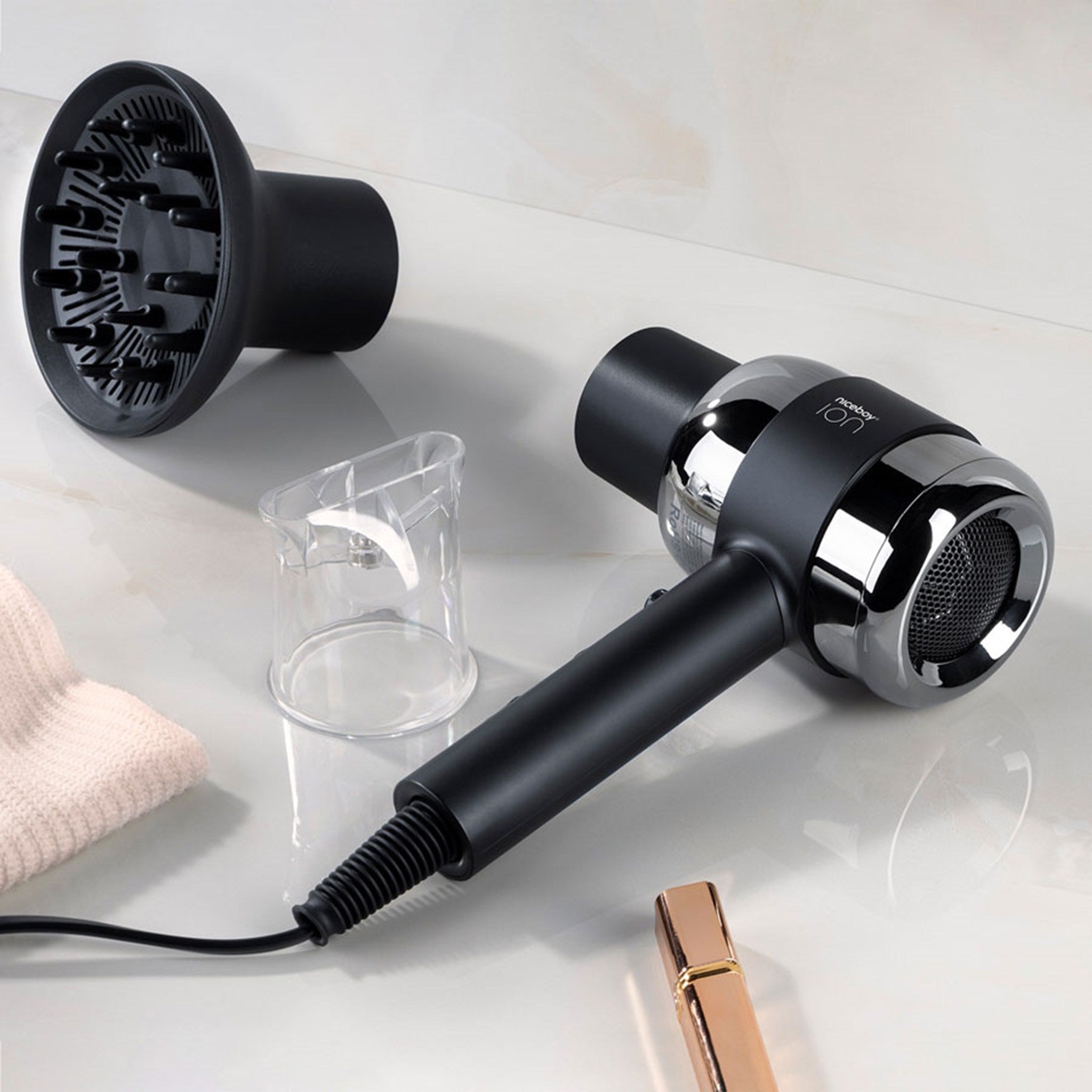 Ion Airsonic Pro Niceboy ION Airsonic Pro Hårtørrer Med Diffuser 3