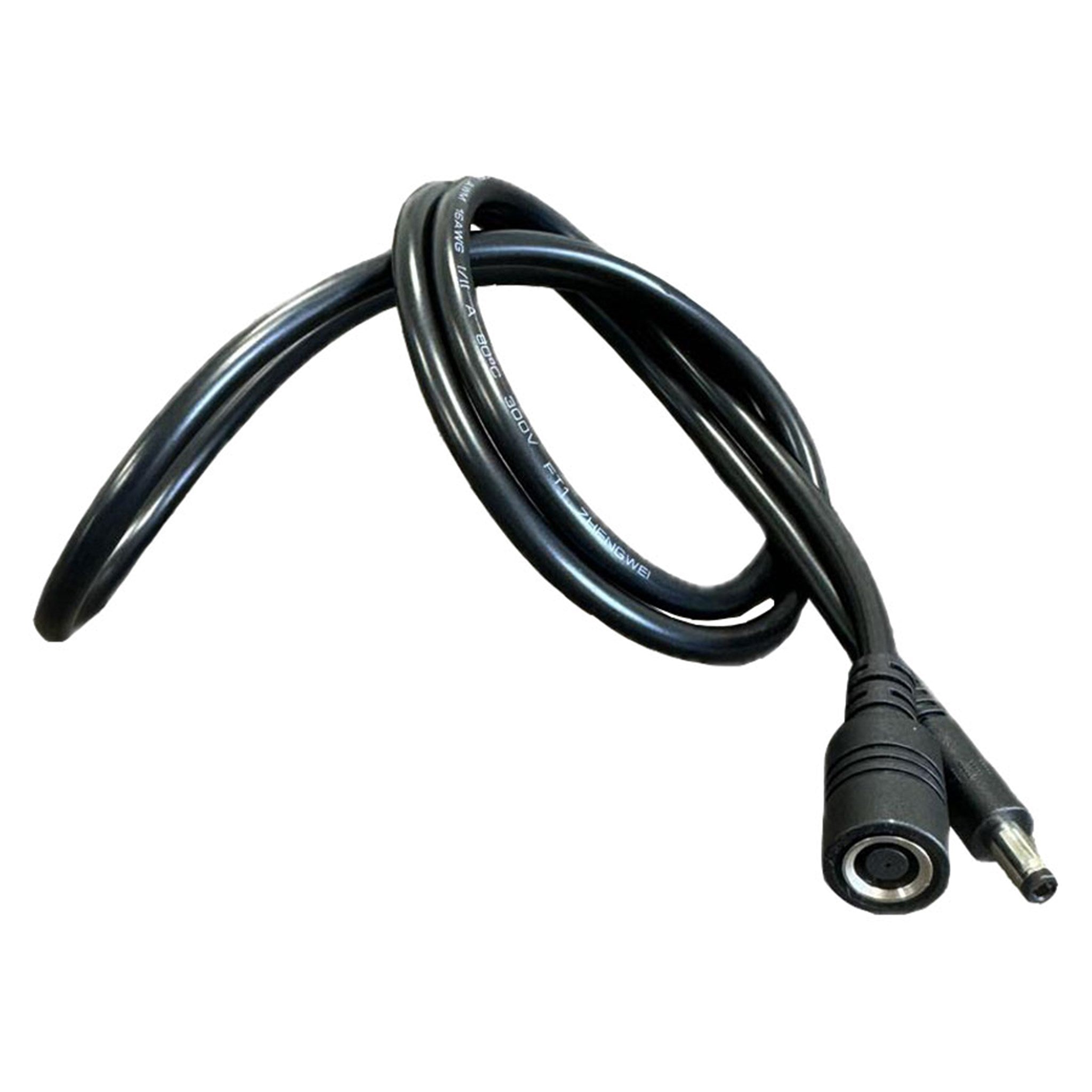 LPAC 01 Black Lippa DC7909 (Hun) Til DC5525 (Han) 1M Kabel 1