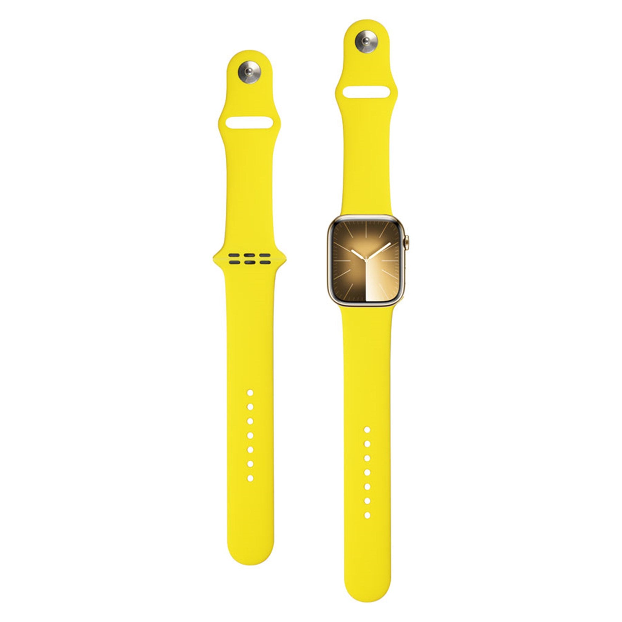 LPAW010 Lippa Apple Watch Silikonerem (38, 40, 41) Gul 2