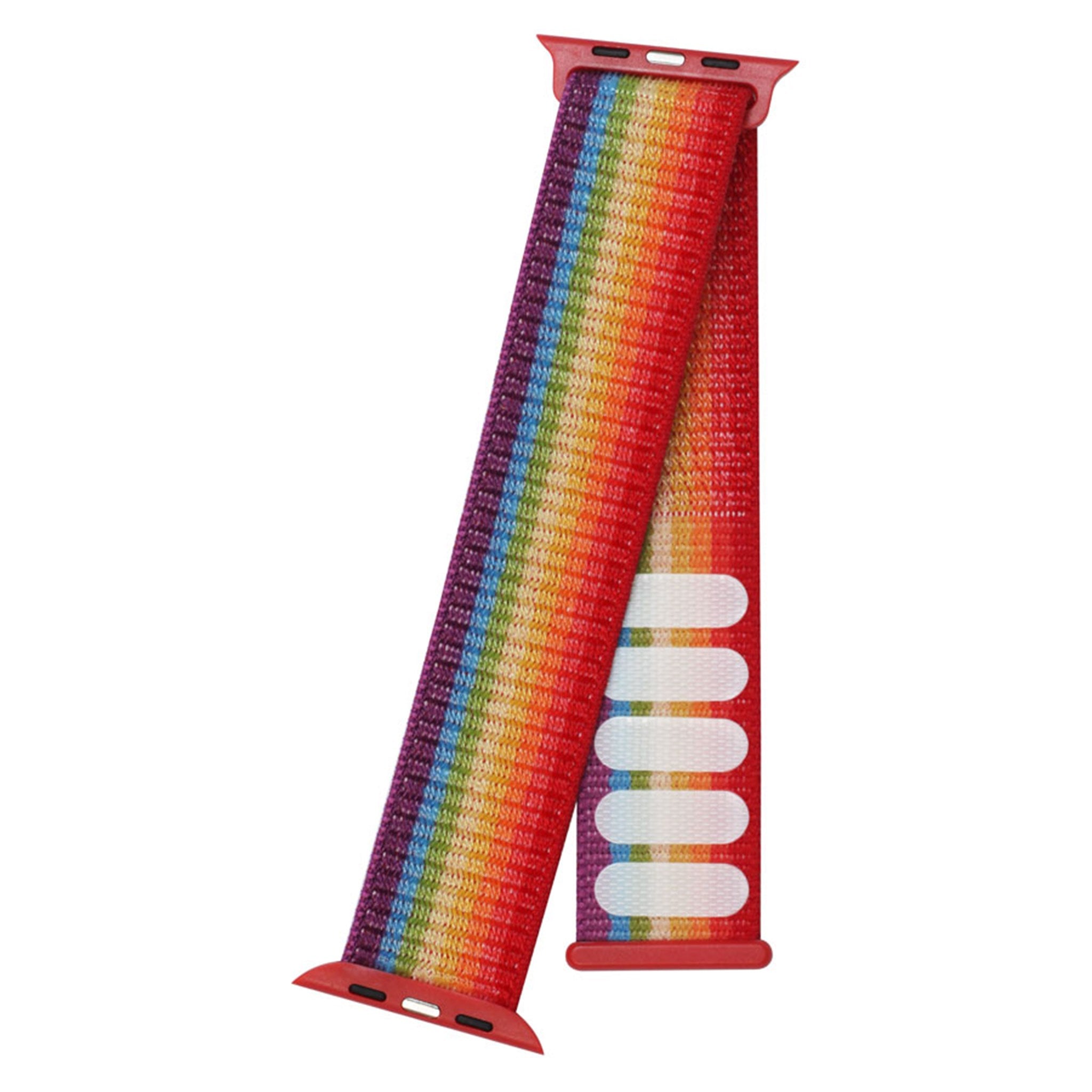 LPAW017 Lippa Apple Watch LGBT Nylonrem (38, 40, 41), Regnbuefarver 4