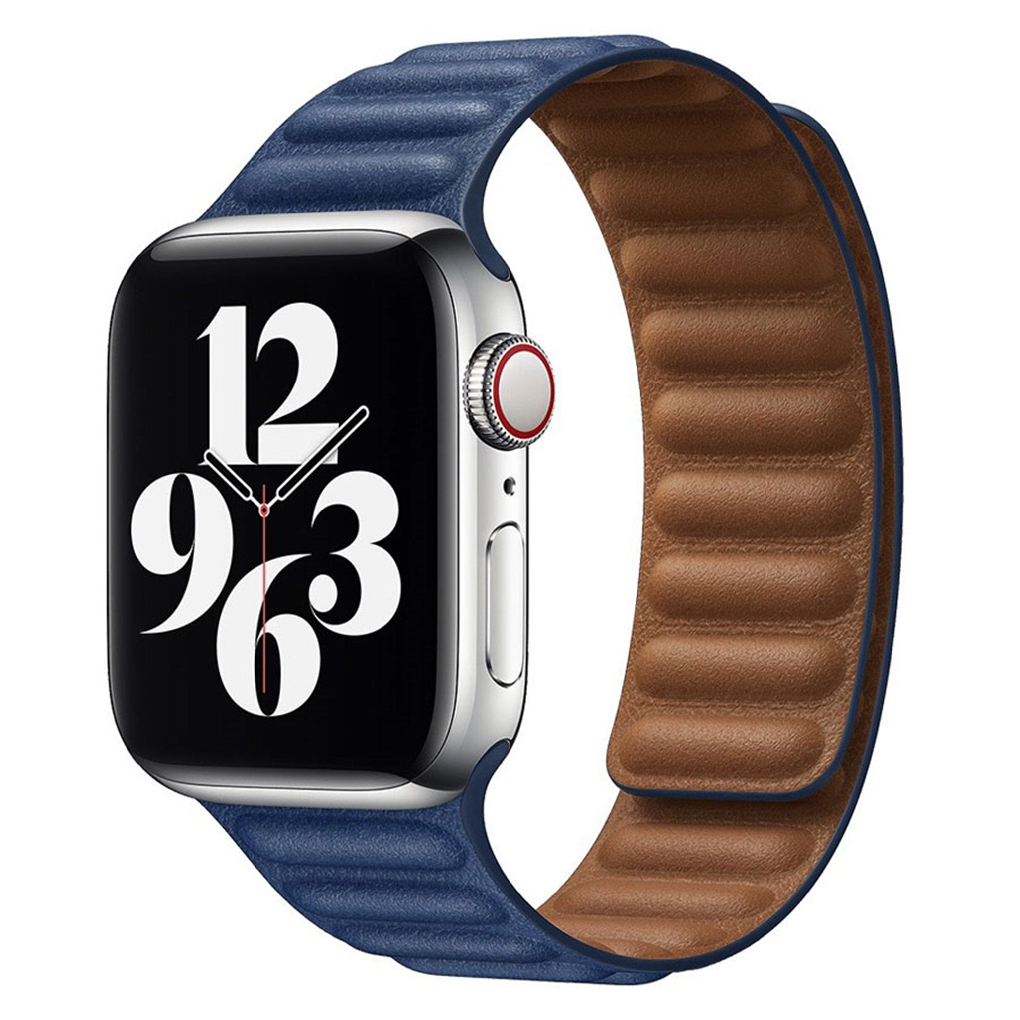 LPAW031 Lippa Apple Watch Magnetisk Læderrem (42, 44, 45, 49), Navy Blå 1