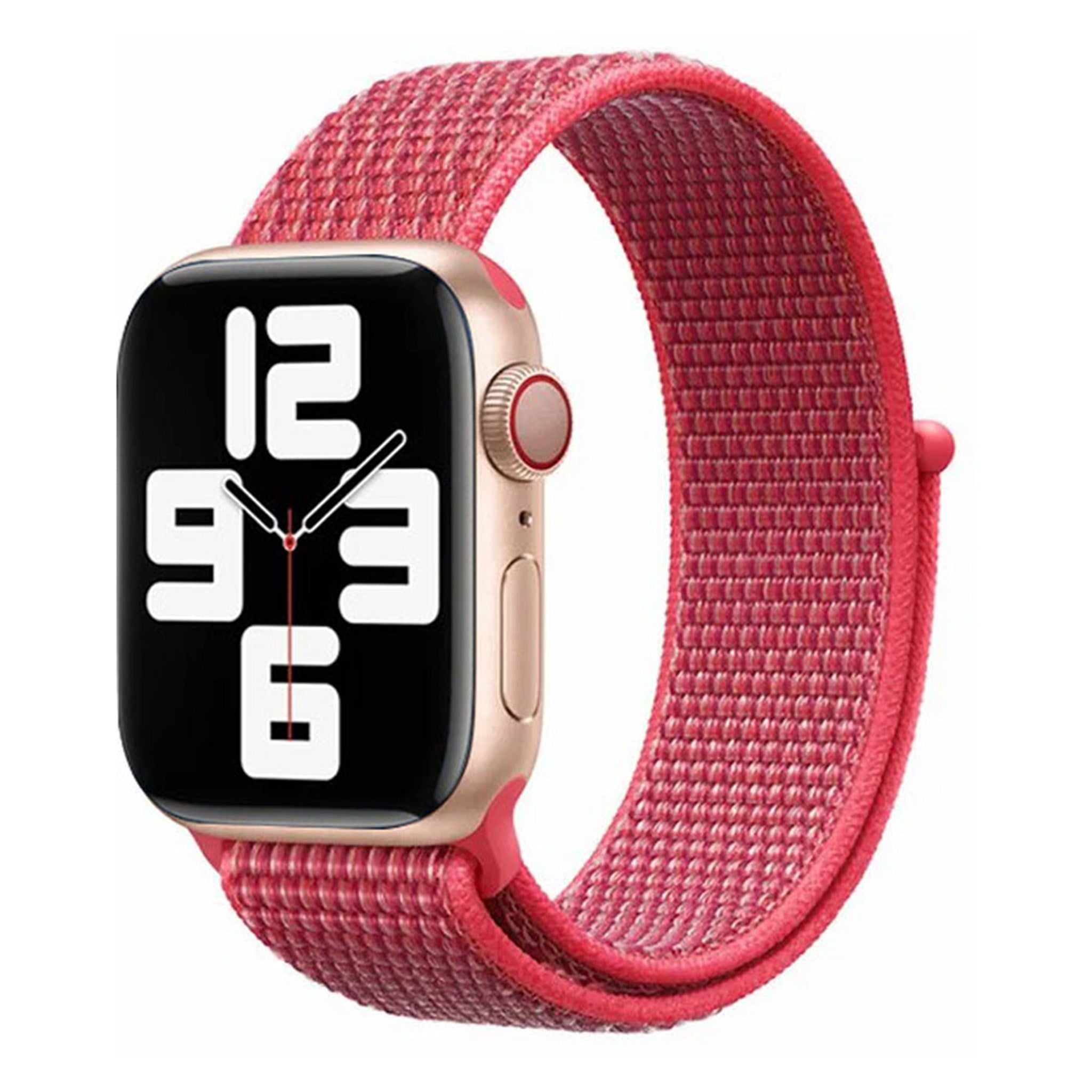 LPAW044 Lippa Apple Watch Nylonrem (42, 44, 45, 49), Rød 1