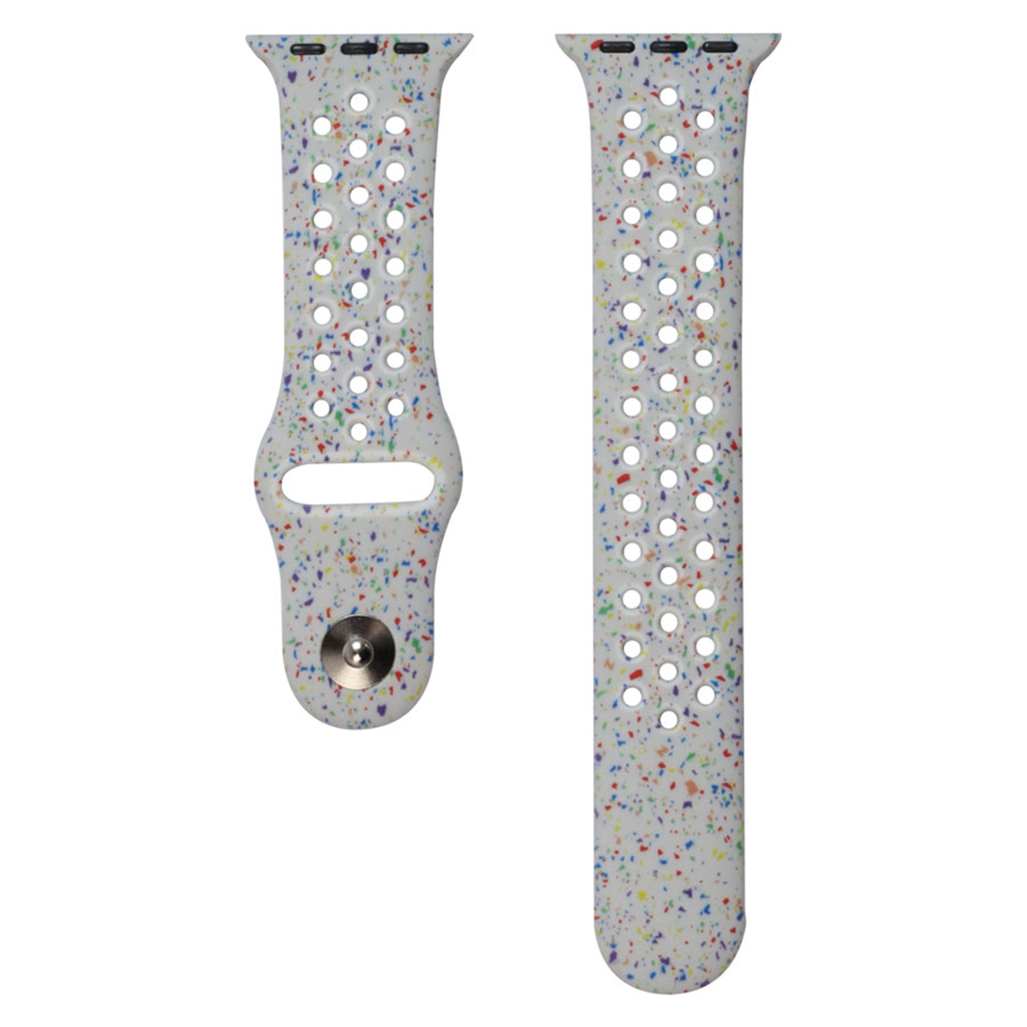 LPAW057 Lippa Apple Watch FLOUR Silikonerem 42,44,45,49, Hvid 3