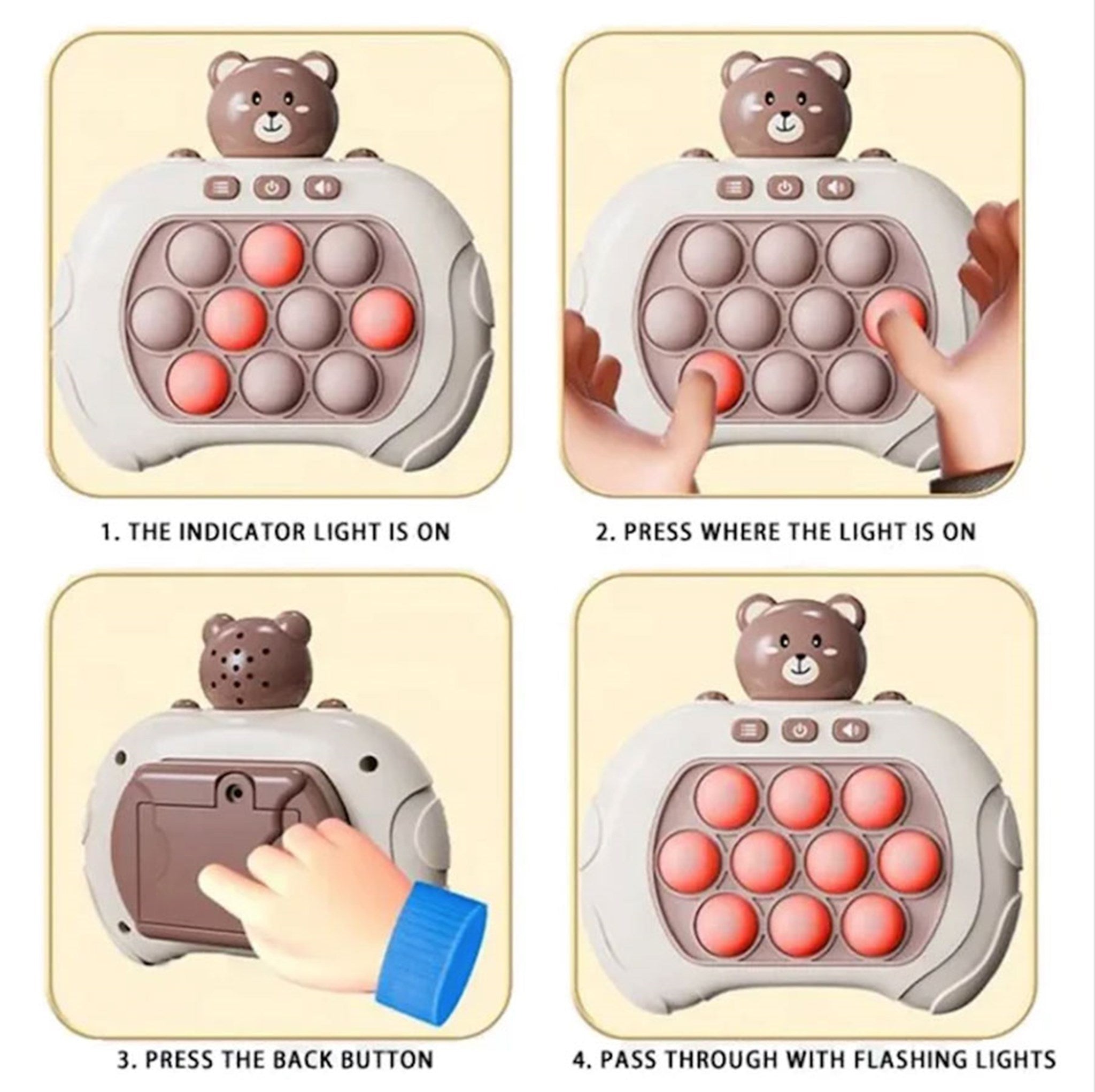 LPBS01 B Lippa Pop It Games Bear 6