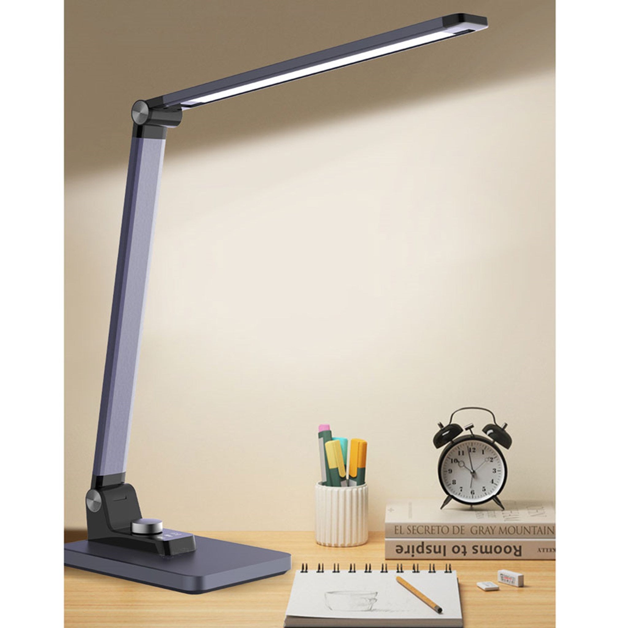 LPL 094 Lippa LED Slim Aluminium Skrivebordslampe, Silver 3