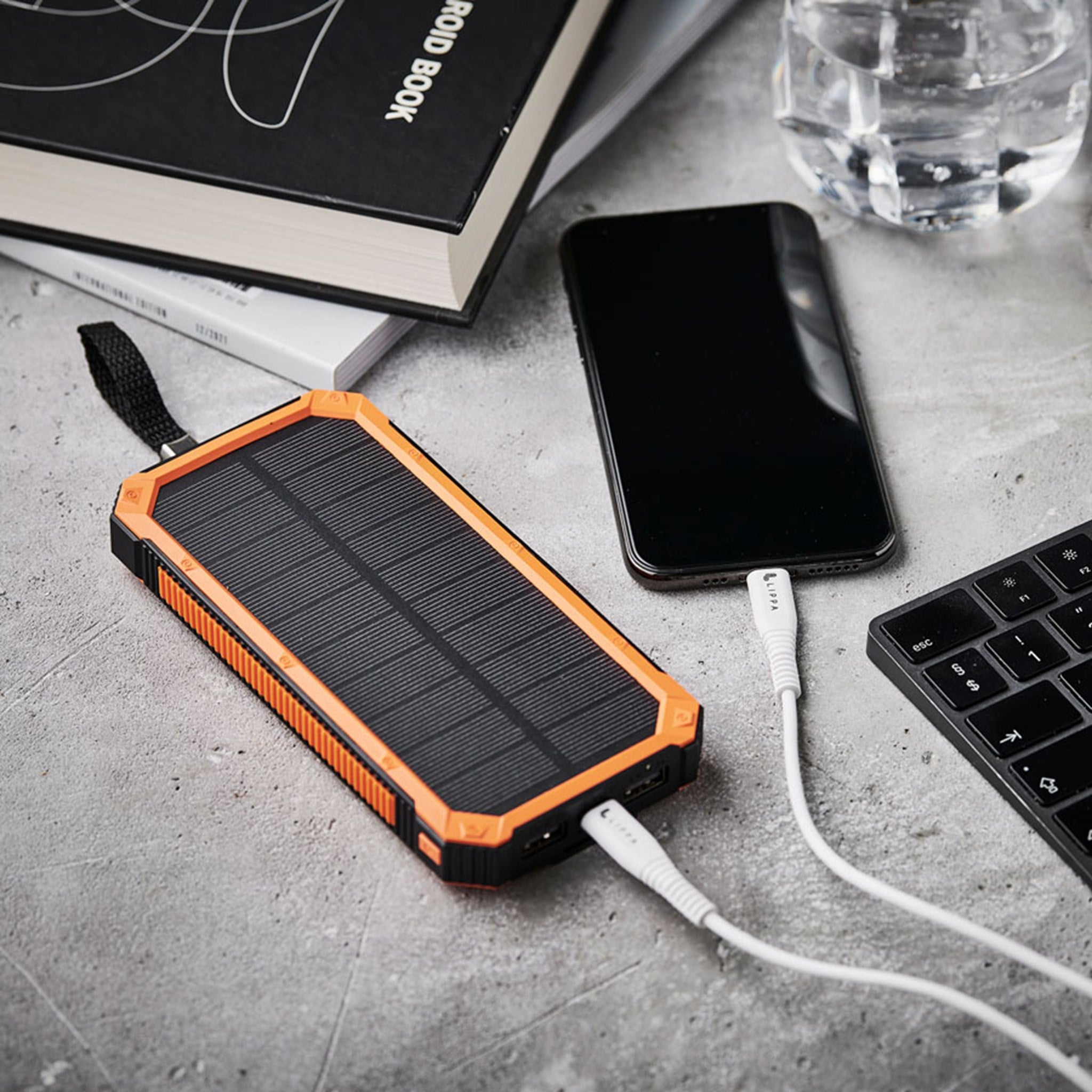 LPPB10000SP Lippa 10.000 Mah Solcelle Powerbank 2 X USB A Output 4