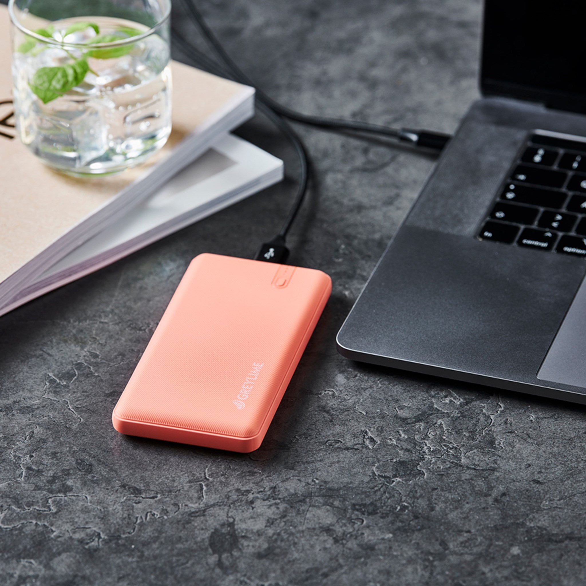 P104403 Greylime OCEAN 10.000 Mah Powerbank, Coral Red 5