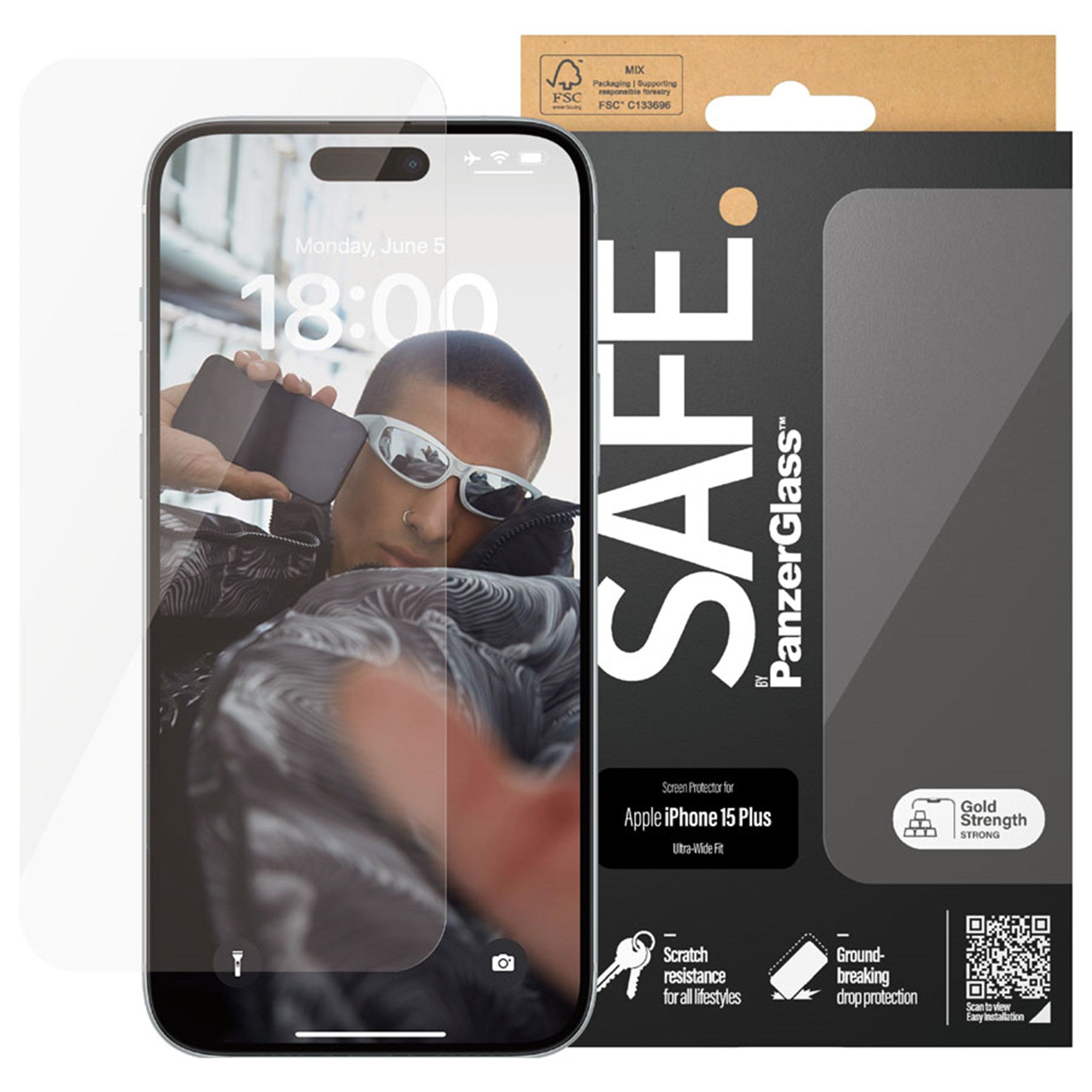 SAFE95536 Safe By Panzerglass SAFE By Panzerglass Iphone 15 Plus Skærmbeskyttelse 3