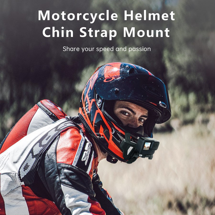 GP HBM MT2 YH Telesin 2Nd Generation Helmet Chin Mount Grey Color For Action Cameras 9