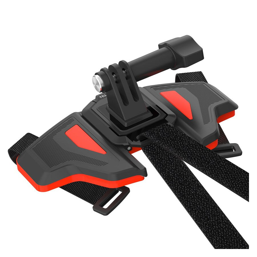 GP HBM MT2 Telesin 2Nd Generation Helmet Chin Mount Orange Color For Action Cameras 2