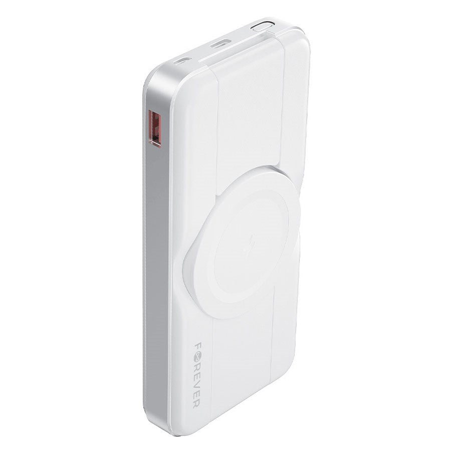 GSM184922 Forever MATB 300 10.000 Mah 3 I 1 Magsafe Powerbank, Hvid 3 (1)