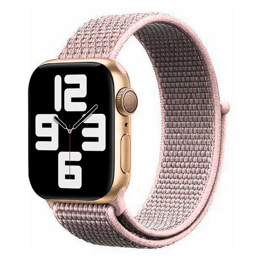 LPAW072 Lippa Apple Watch Nylonrem 38 40 41, Rose Gold 1