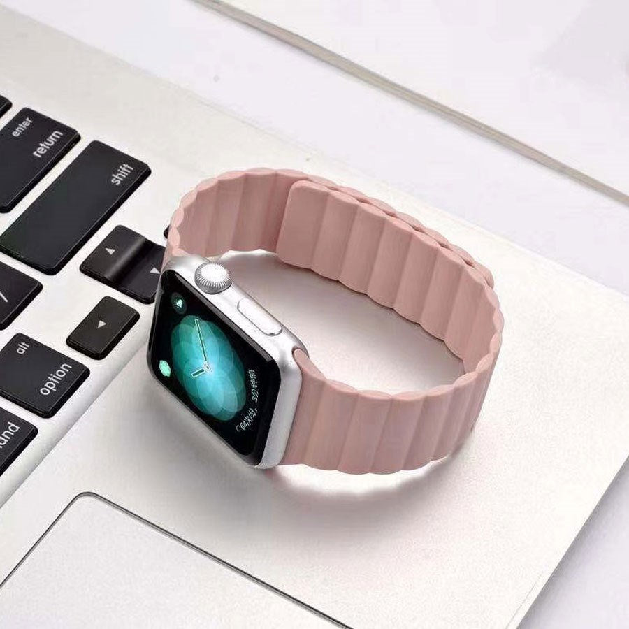 LPAW082 Lippa Apple Watch Magnetisk Silikonerem 38 40 41, Pink 3