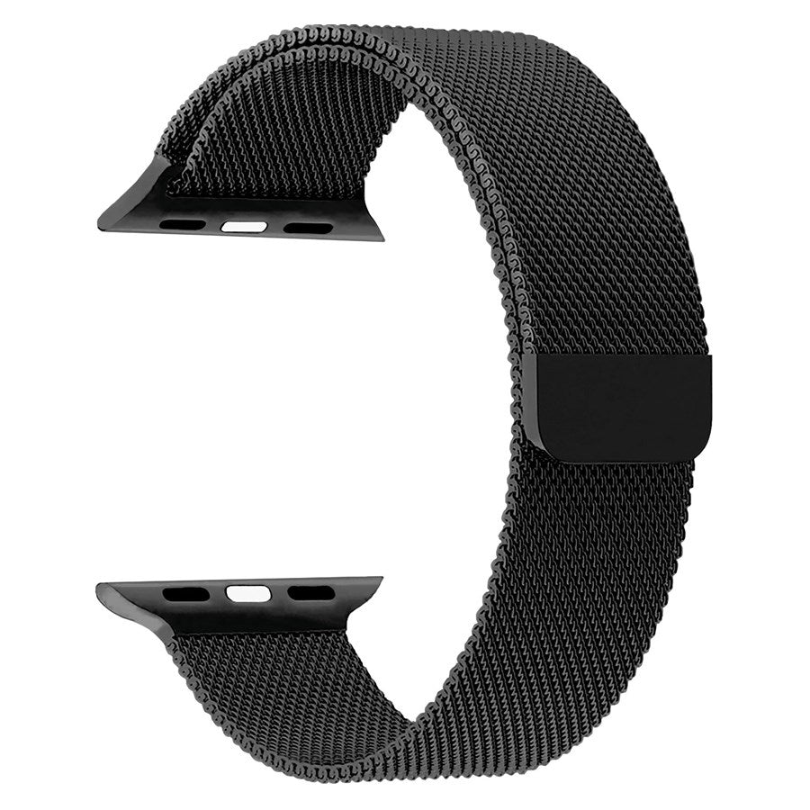 LPAW122 Lippa Apple Watch Rustfri Stål Rem 42 44 45 49, Sort 2 (1)