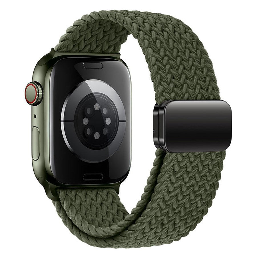 LPAW144 Lippa Apple Watch Nylon Strap Incl. Magnetic Lock 42 (Series1,2,3) 44 45 46 49Mm, Green 2