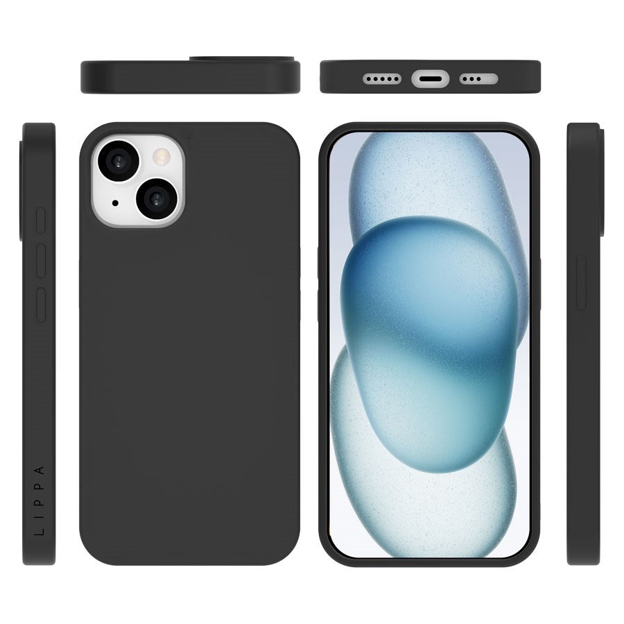 LPCOVER0065 Lippa Iphone 15 Silicone Cover With Magsafe,Black 1