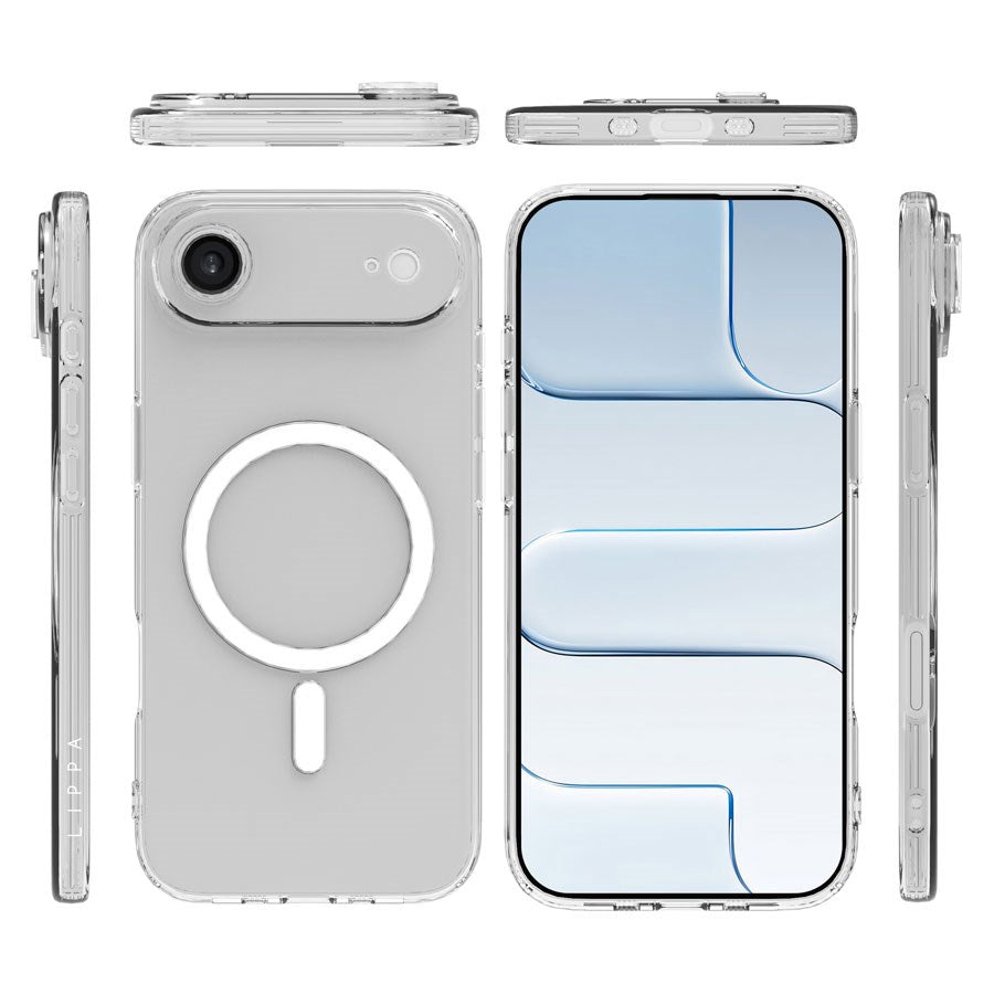 LPCOVER0076 Lippa Iphone 17 Air TPU Cover With Magsafe,Transparent 2