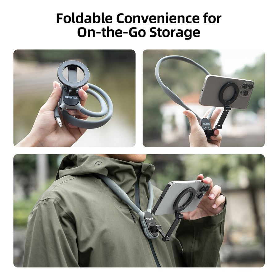 MNM 001 Telesin Smartphone Magnetic Neck Holder Grey 2