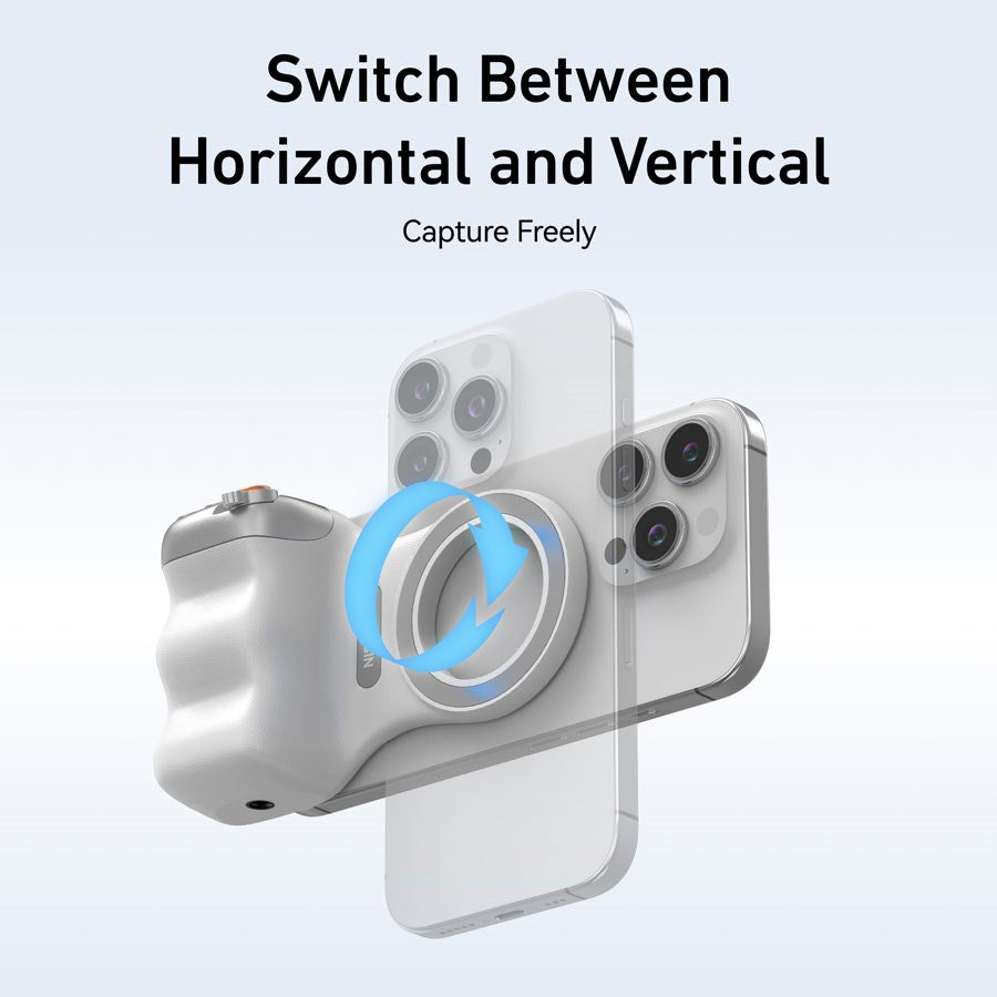 P5 MP 001WH Telesin Fun Shot Maggrip 2 – Magnetisk Greb Til Smartphone 10