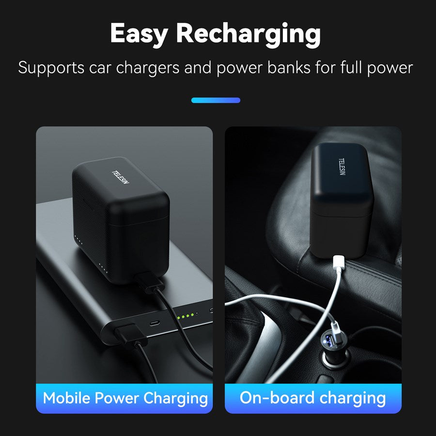 S0 BCG 07 TIS Telesin Charger Case For Insta360 X4 5