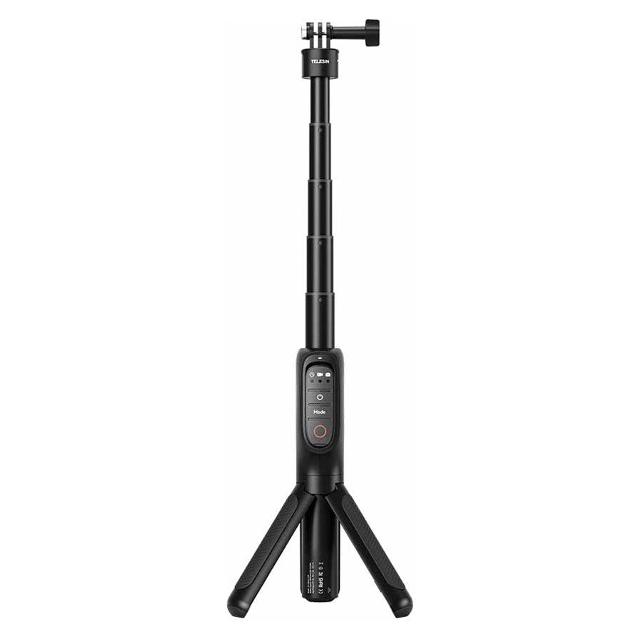 S1 CSS 01 TGP Telesin Shorty Rechargeable Remote Control Tripod Selfie Stick Hero 13 12 11 10 9 Max 1