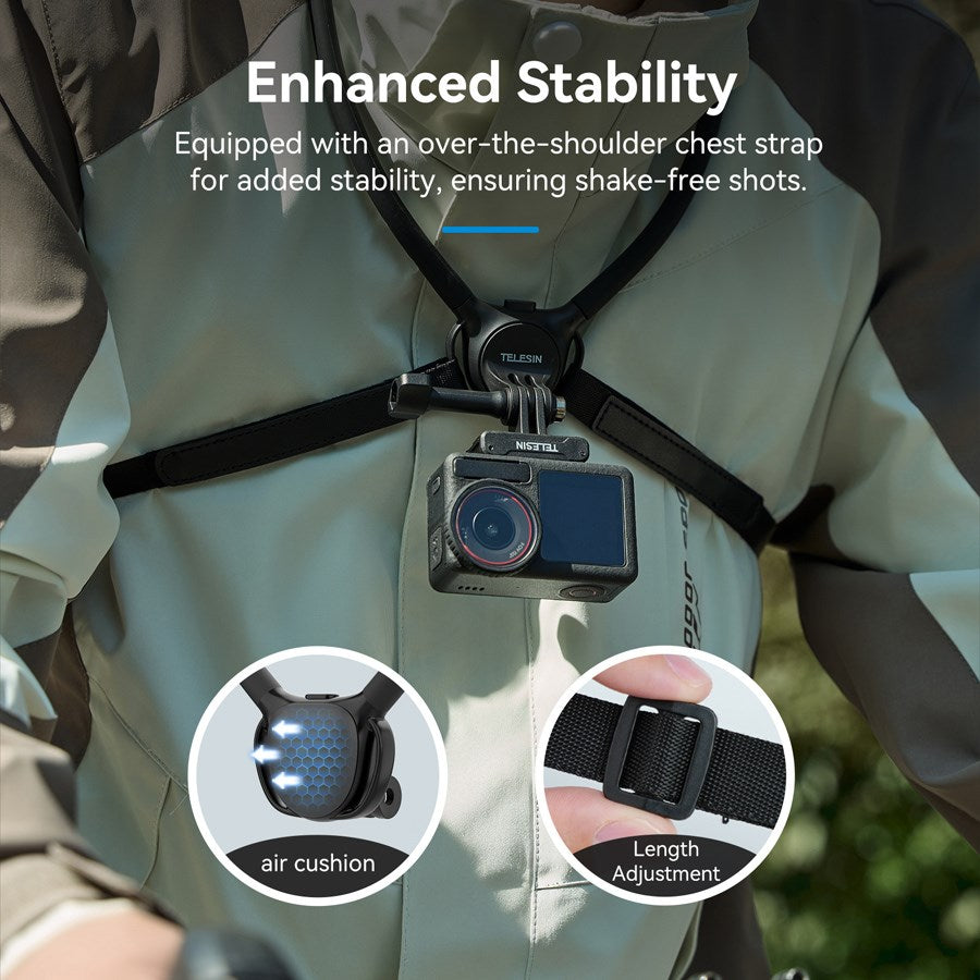 S2 HNB 09 Telesin Action Camera Neck Mount SE2.0 (Black) 6