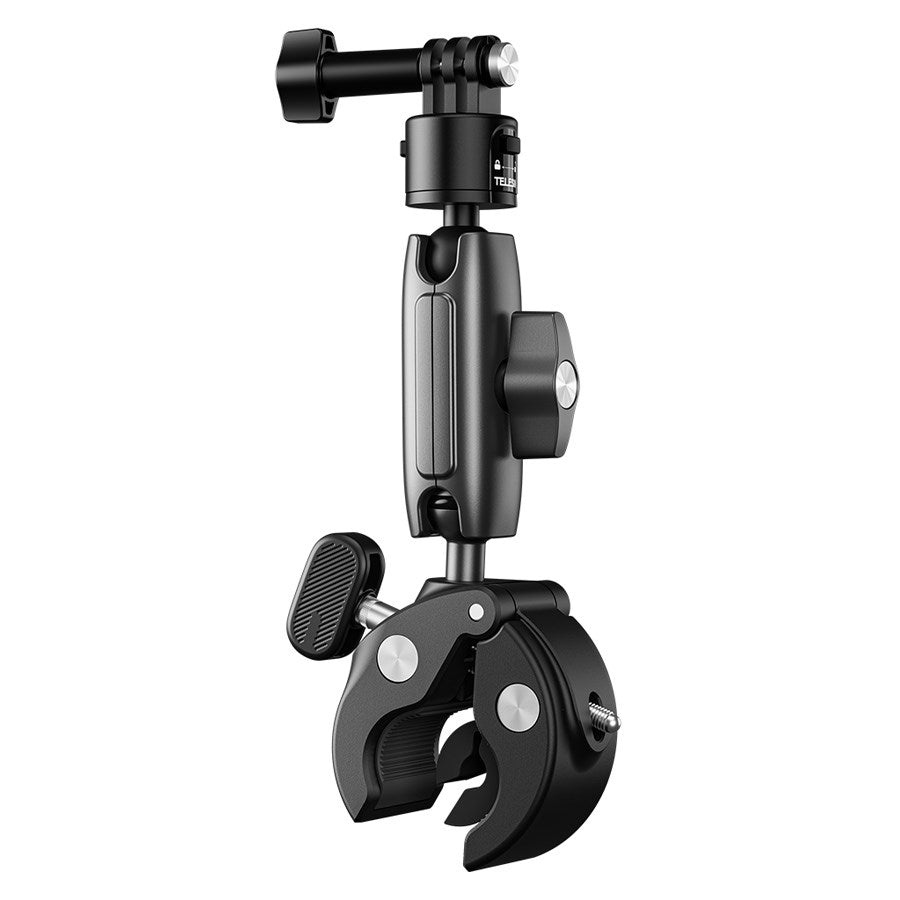 S3 HBM 01 Telesin Crab Claw Clamp Mount With Quick Release For Action Camera(Aluminum Alloy Pea Clip) 1