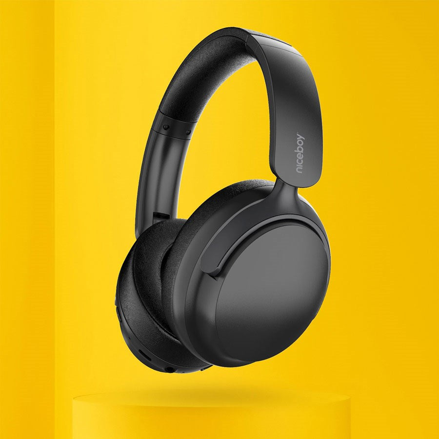 STELLAR BLACK Niceboy Stellar ANC Headphones, Onyx Black 4