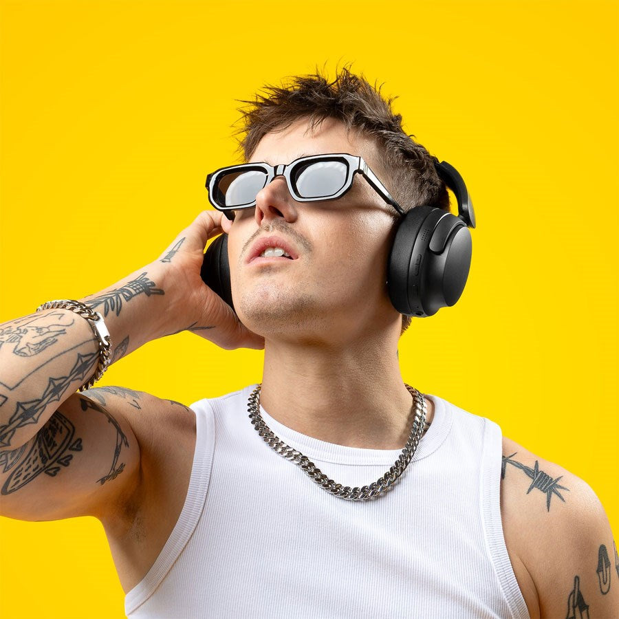 STELLAR BLACK Niceboy Stellar ANC Headphones, Onyx Black 5