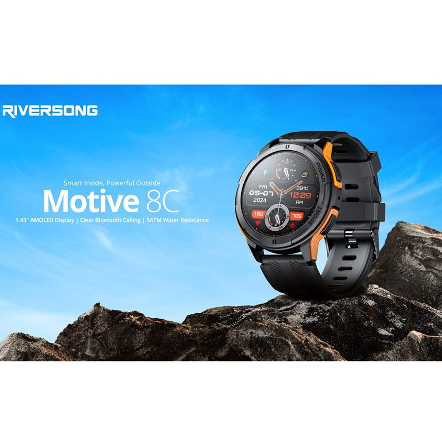 SW801 Riversong Motive 8C 1.43 AMOLED Smartwatch Black 3