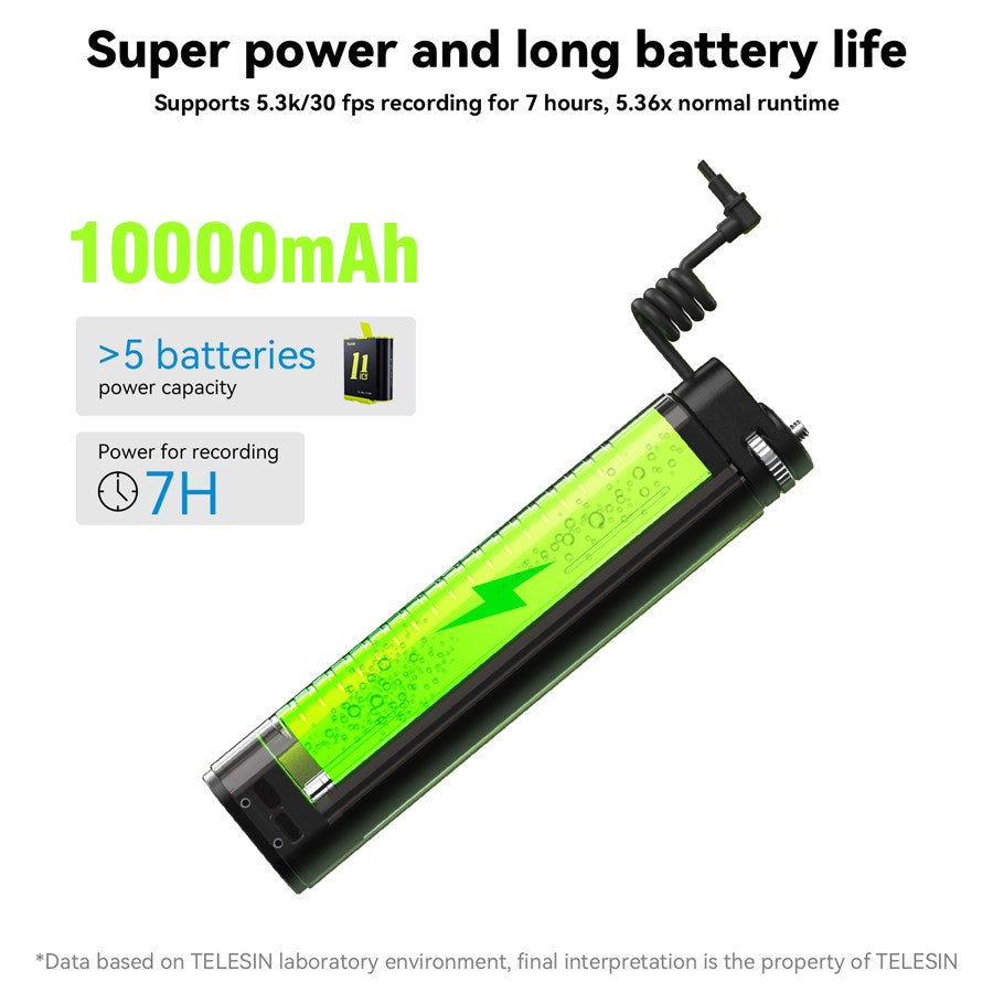 TE CSS 001 Telesin Rechargeable 0.9M Selfie Stick For Gopro Mobilephone Etc. 4