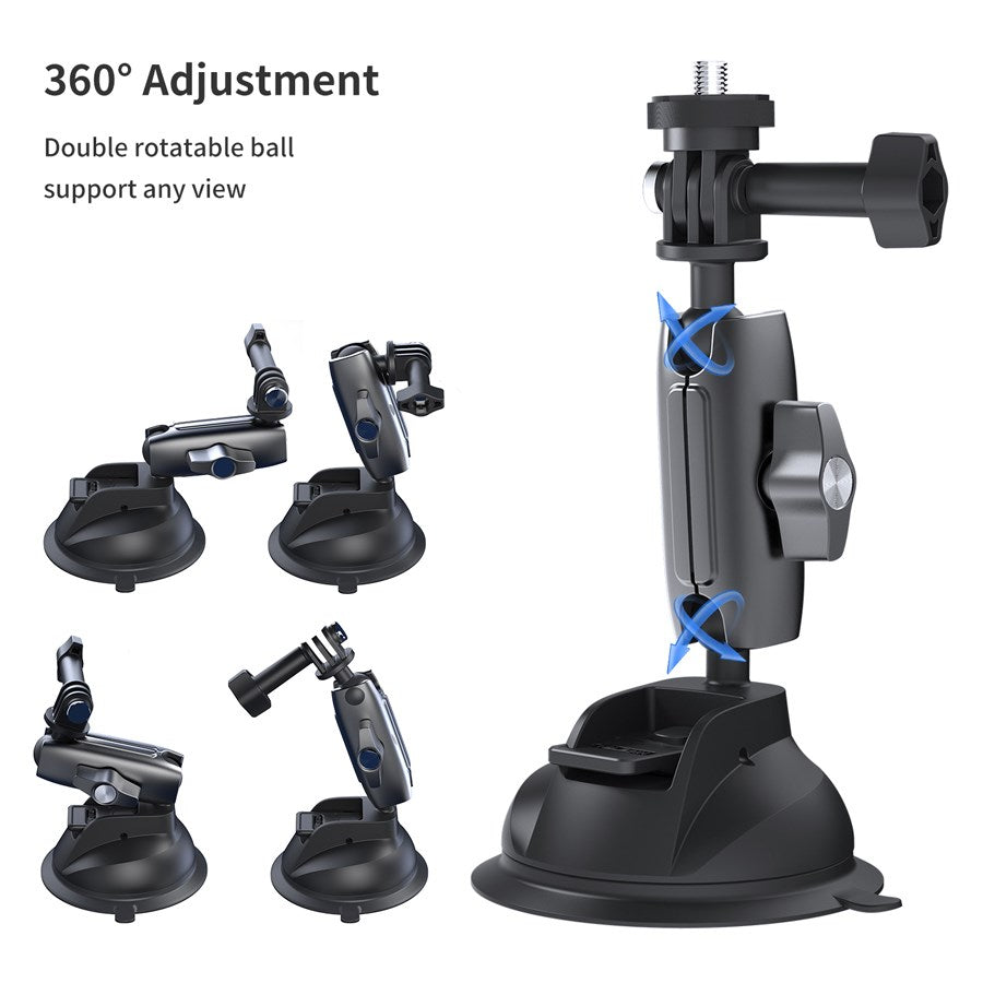 TE SUC 010 Telesin Suction Cup Mount For Action Cameras 5