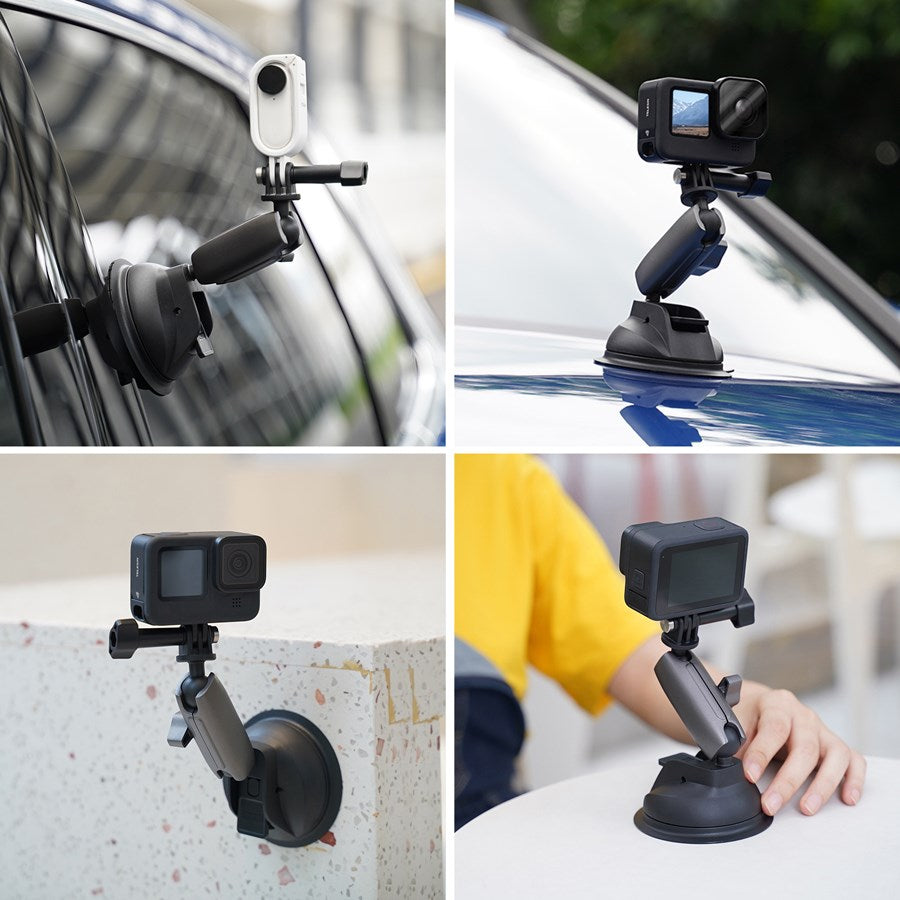 TE SUC 010 Telesin Suction Cup Mount For Action Cameras 7
