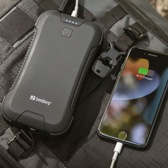 420 48 Sandberg 30.000 Mah PD 45W Survivor Powerbank, Black 02