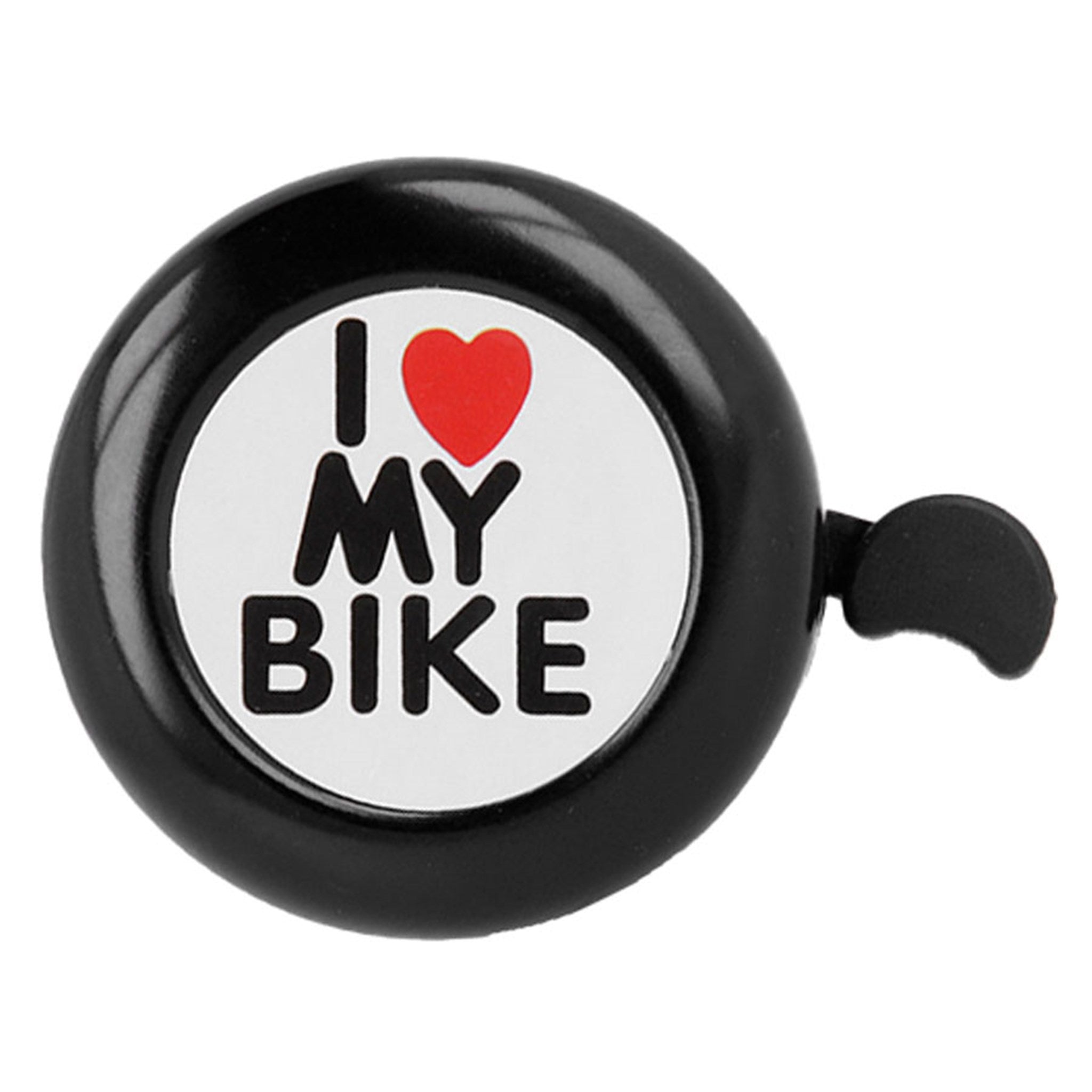 BIKE00022 Forever I Love My Bike Ringeklokken Til Cykel, Sort 01